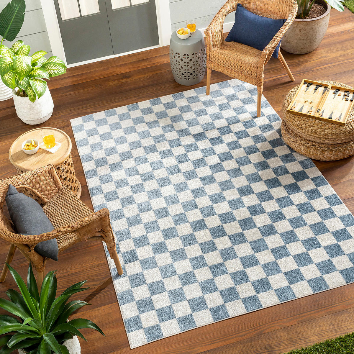 TEPPICH Maschinenwaschbar 200/275 cm Blau - Blau, Naturmaterialien/Textil (200/275cm) - LIVABLISS