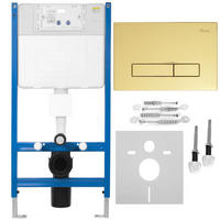 VORWANDELEMENT Für Wc K011a-q Rea Hd Gold - Goldfarben, Metall (52.5/103.5/9cm) - REA
