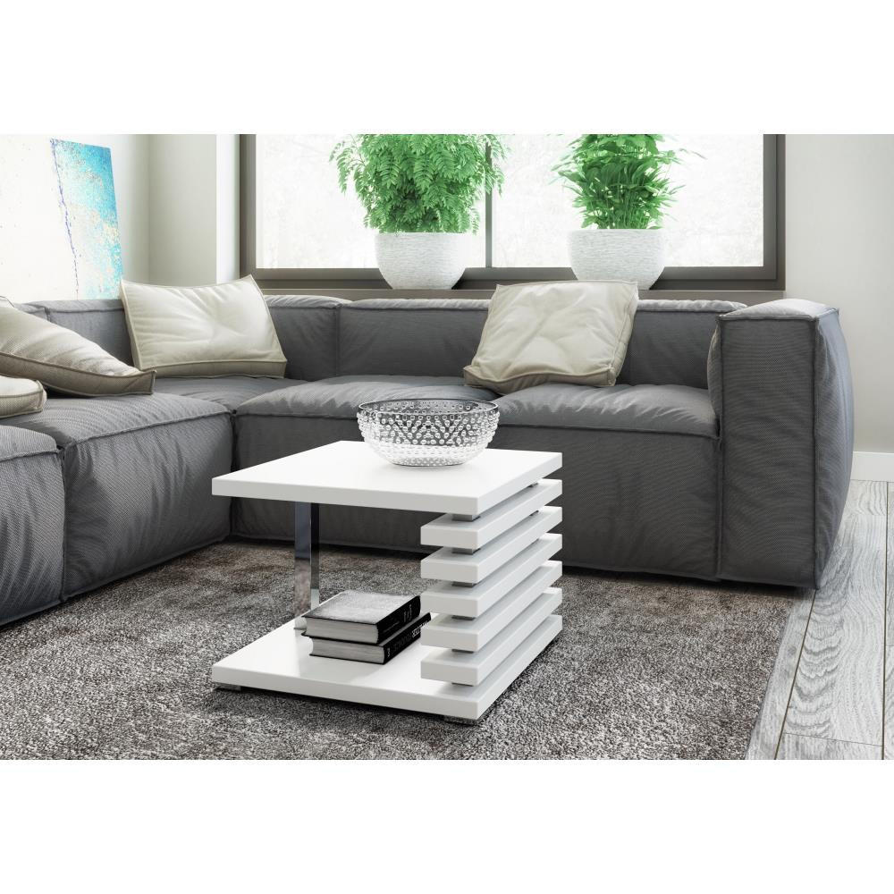 COUCHTISCH Kyoto II 60x60 weißmatt - Weiß, Holzwerkstoff (60/60/44cm) - Beautysofa