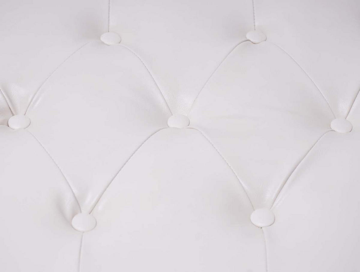 OTTOMANE Weiß - Weiß, Textil (77/39/47cm) - MCW