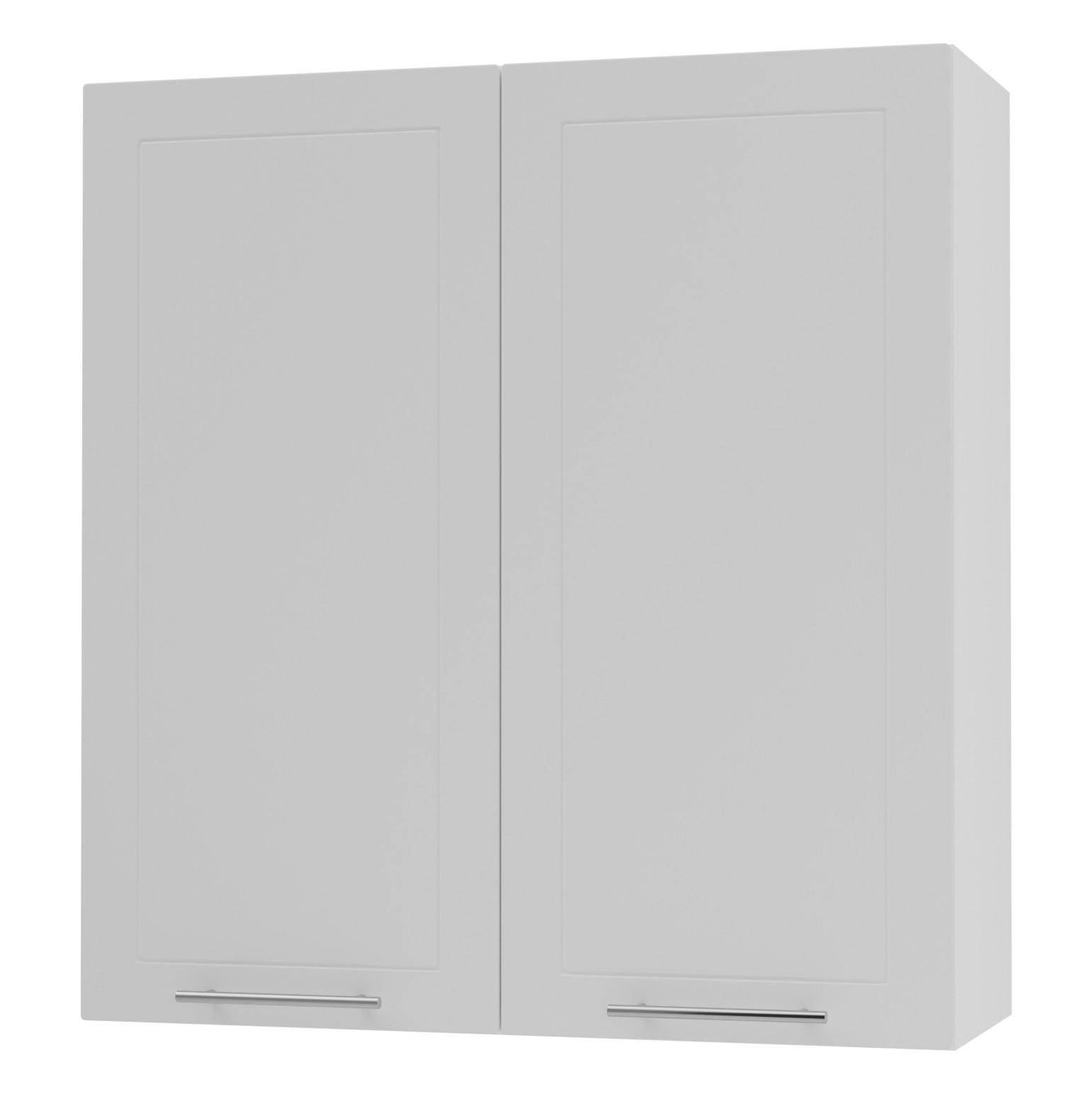 Feldmann-Wohnen Küchenhängeschrank Weiß, Weiß 90x96x32.5 cm