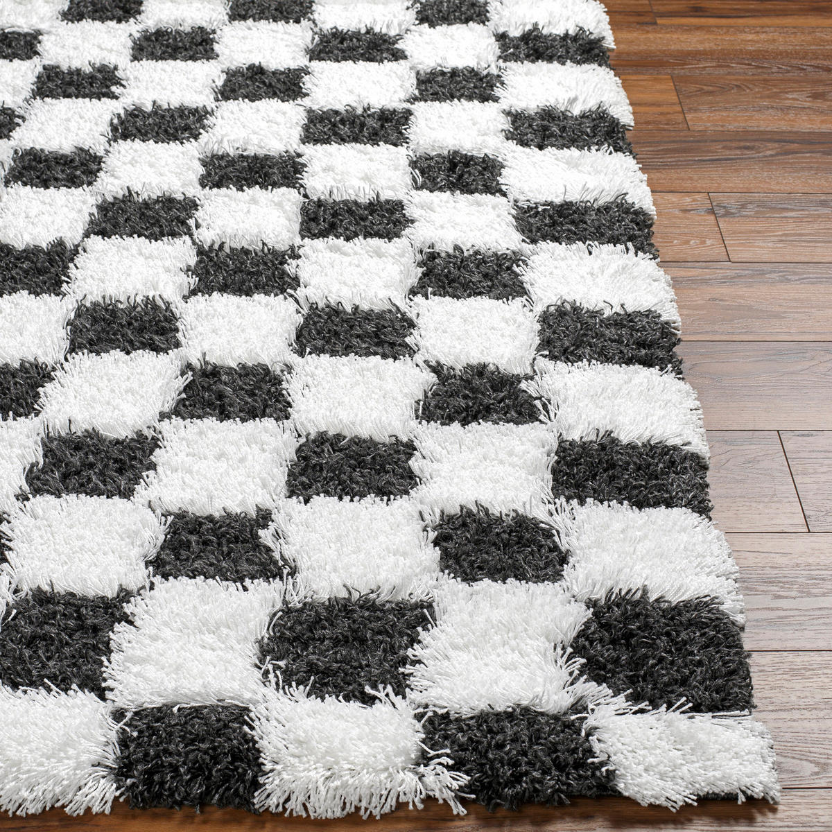 HOCHFLORTEPPICH 160/220 cm Schwarz - Schwarz, Naturmaterialien/Textil (160/220cm) - LIVABLISS