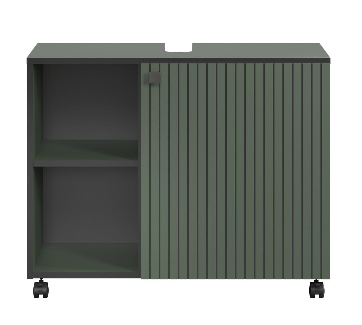 WASCHBECKENUNTERSCHRANK PureBliss Grün - Grün, Holzwerkstoff (80/64/42cm) - Trendteam