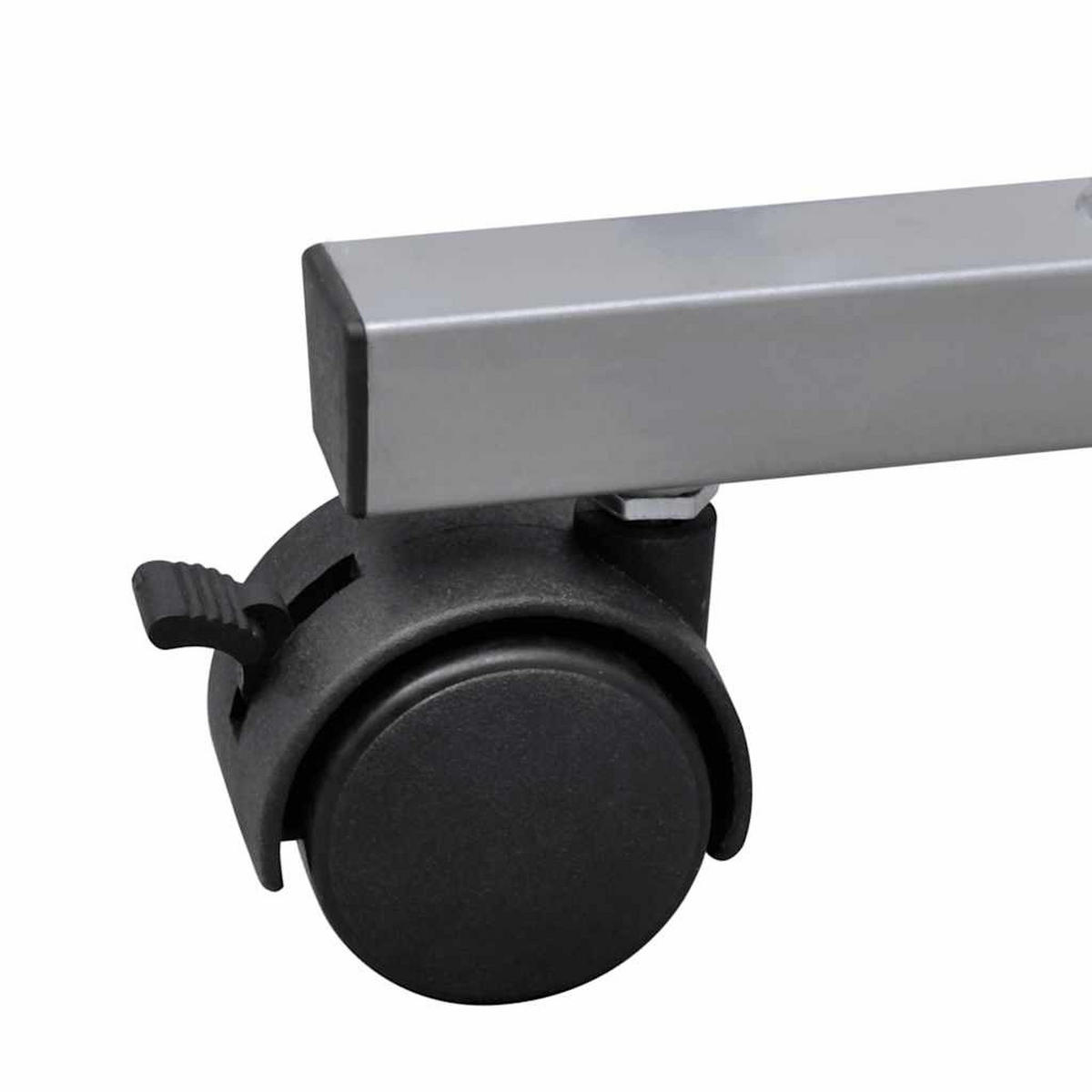 COMPUTERTISCH mit Rollen und Tastaturauszug, 60/40/74 cm, Weiß - Weiß, Holz (40/60/74cm) - vidaXL