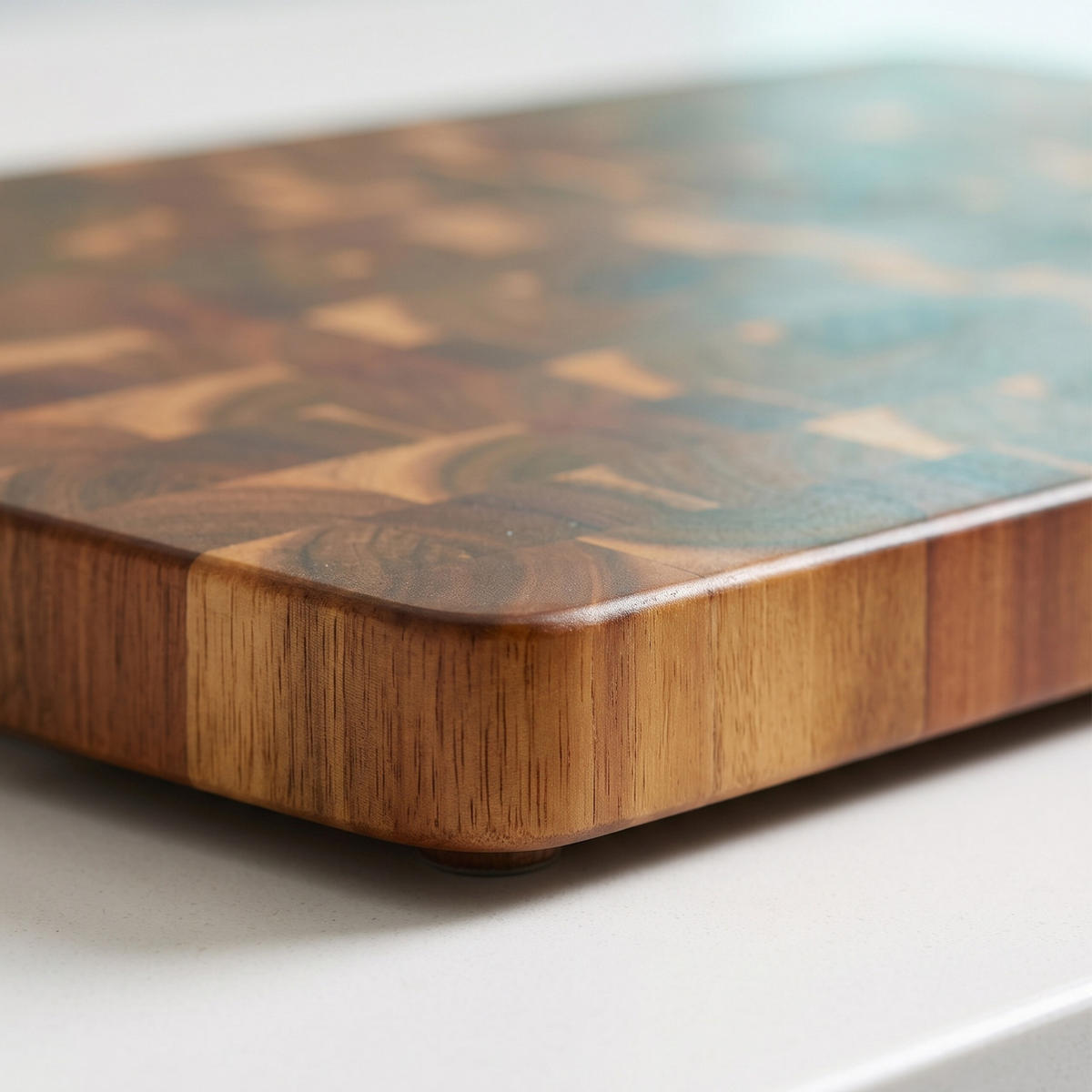 SCHNEIDEBRETT Natur Akazienholz rutschfest 51 cm - Braun, Holz (36/51cm) - Relaxdays