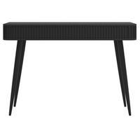 SCHMINKTISCH Ovarlo Schwarz mit 2 Schubladen 113 cm - Schwarz, Holzwerkstoff/Metall (38/113.2/77.9cm) - Selsey