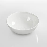 WASCHBECKEN Keramik Weiß Glänzend Ø41,5 / 15,5 cm - Weiß, Keramik (41.5/15.5/41.5cm) - EMKE