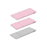 BEZUG-FÜR-KINDERMÖBEL-SET MIRUM 3 Stück, Rosé/Grau - Pink/Grau, Textil (173/3/80cm) - KONSIMO®