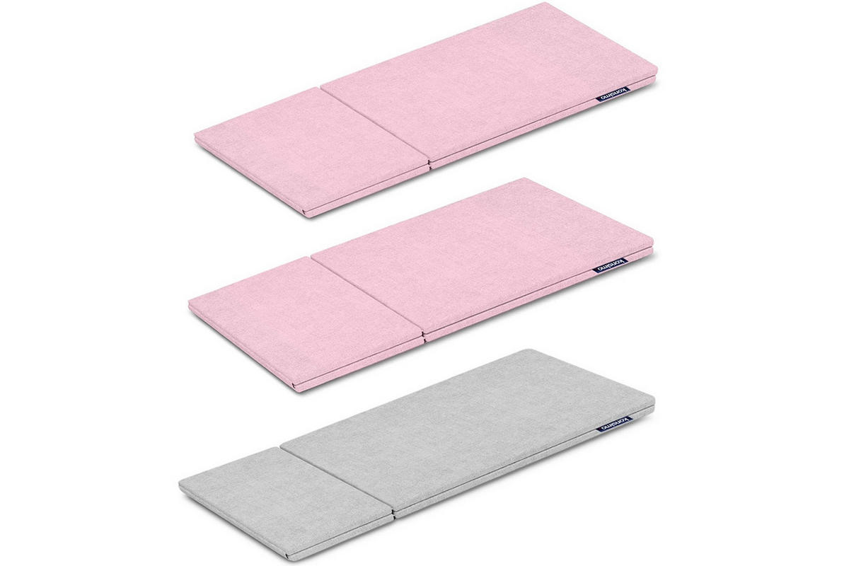 BEZUG-FÜR-KINDERMÖBEL-SET MIRUM 3 Stück, Rosé/Grau - Pink/Grau, Textil (173/3/80cm) - KONSIMO®