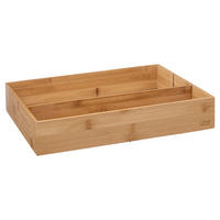 KOSMETIK-ORGANIZER 3 Fächer Bamboo 28/38/7 cm - Braun, Naturmaterialen (38/7/28cm) - 5five Simply Smart
