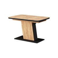 BLAGOVAONSKI STOL Fenaro Crna/Hrast 120 x 80 + Izvlačno - boje hrasta/crna, drvni materijal (80/120/77.3cm) - Vicco