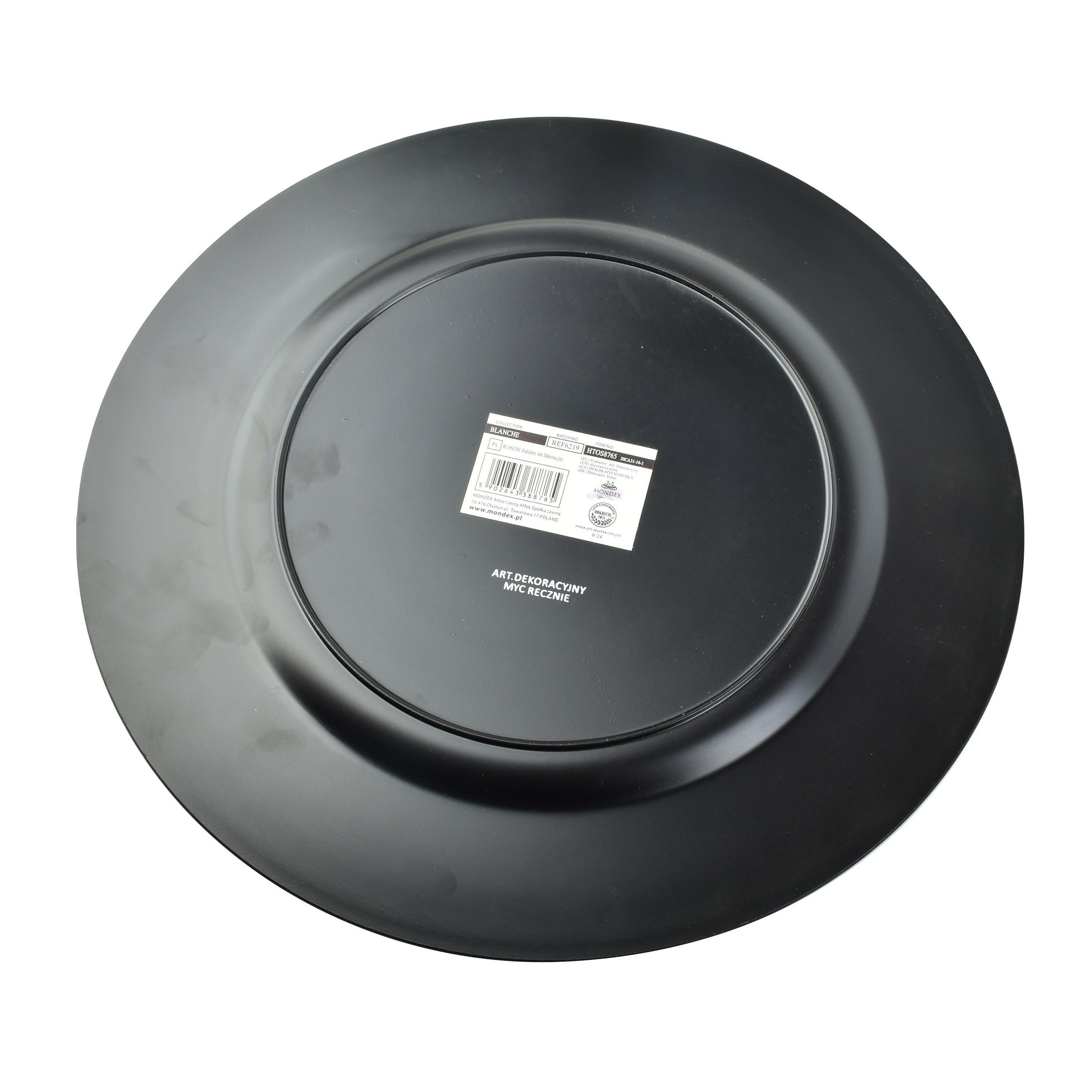 UNTERSETZER Blanche Schwarz 33/33/2 cm Kunstoff - Schwarz, Kunststoff (2cm) - Mondex
