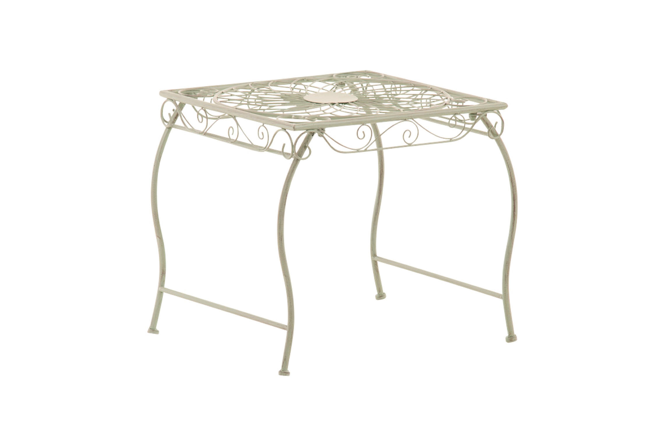 GARTENTISCH Carina antik-grün - Grün, Metall (46/49/45cm) - TPFGarden