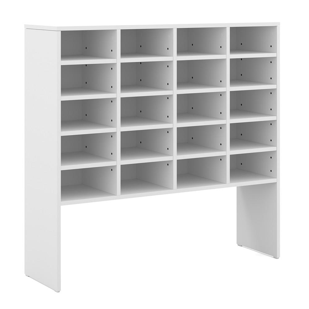 SCHUHREGAL Hermia Weiß 104 x 99 cm - Weiß, Holzwerkstoff (104/99/33cm) - Vicco