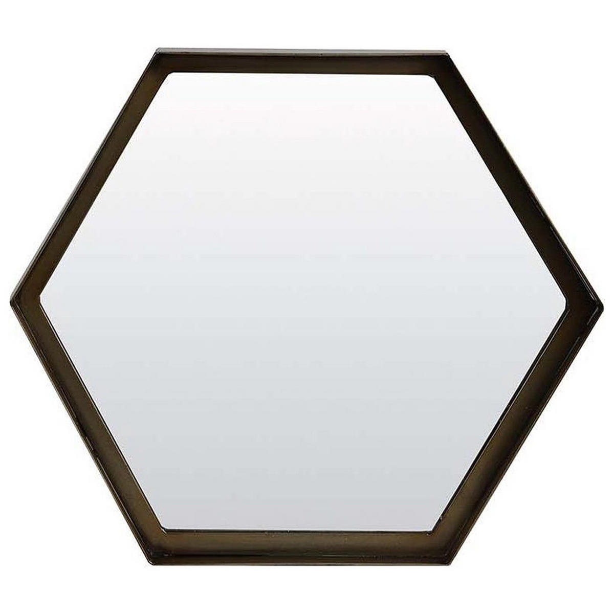 WANDSPIEGEL Stelvio 35 x 31 cm, Metall, Bronze - Bronzefarben, Metall (35/31/31cm) - Light & Living