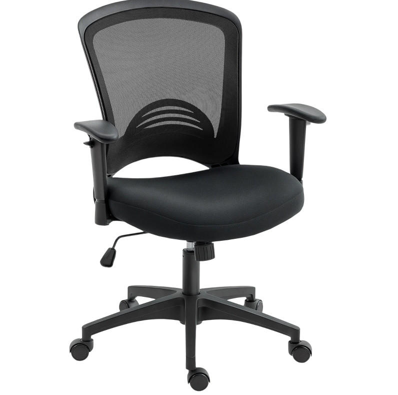 DREHSTUHL 65/92,5-102,5/59 cm Schwarz aus Kunststoff mit Wippfunktion - Schwarz, Kunststoff (59/102.5/65cm) - OKMYHOME