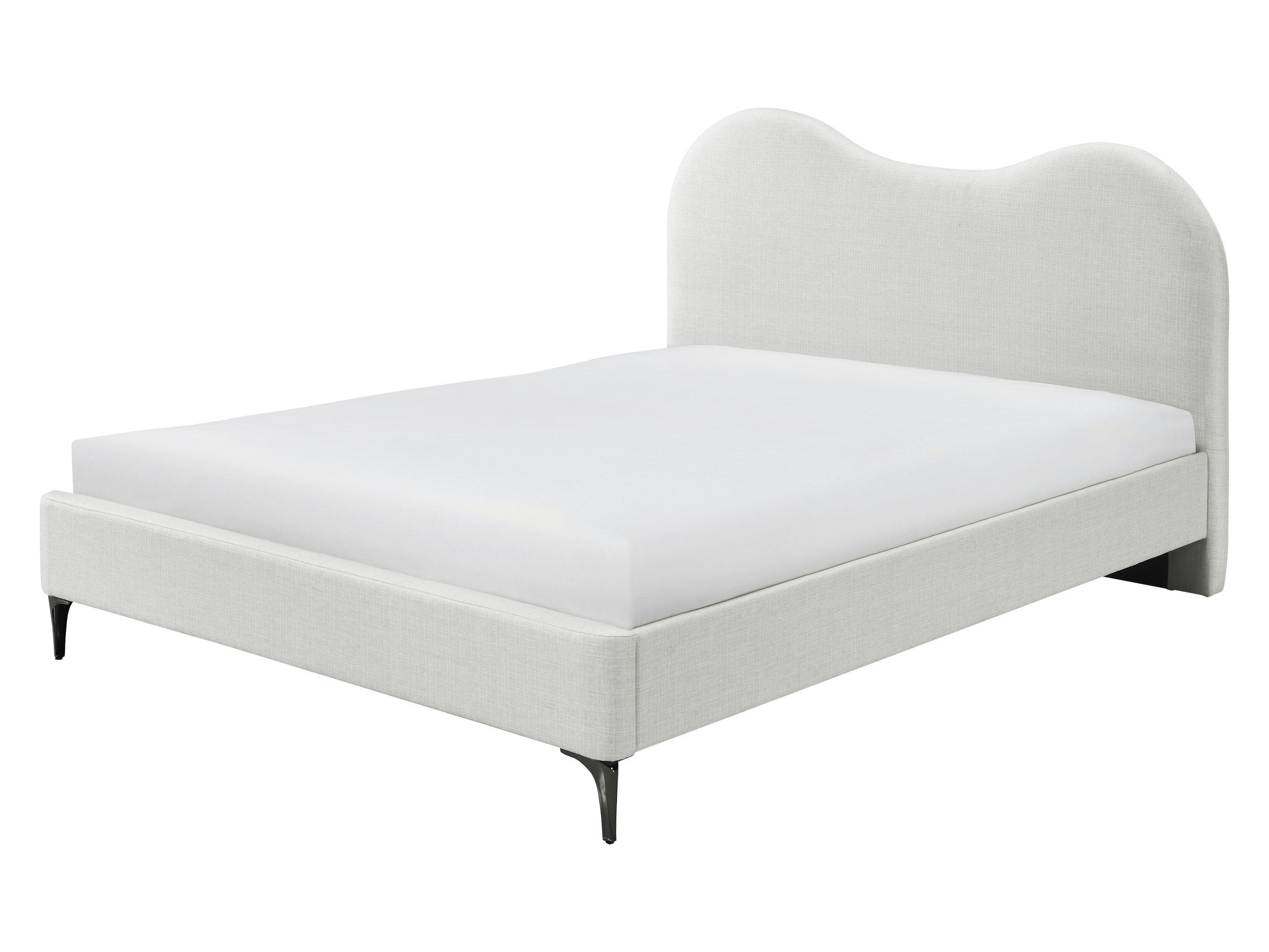 POLSTRBETT Triana 1035 - Creme/Schwarz, Holzwerkstoff/Textil (160/200cm) - MIRJAN24