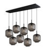 HÄNGELEUCHTE Velo 8-flammig Rauch Ø 20cm - Anthrazit/Schwarz, Glas (20/20/20cm) - s.luce