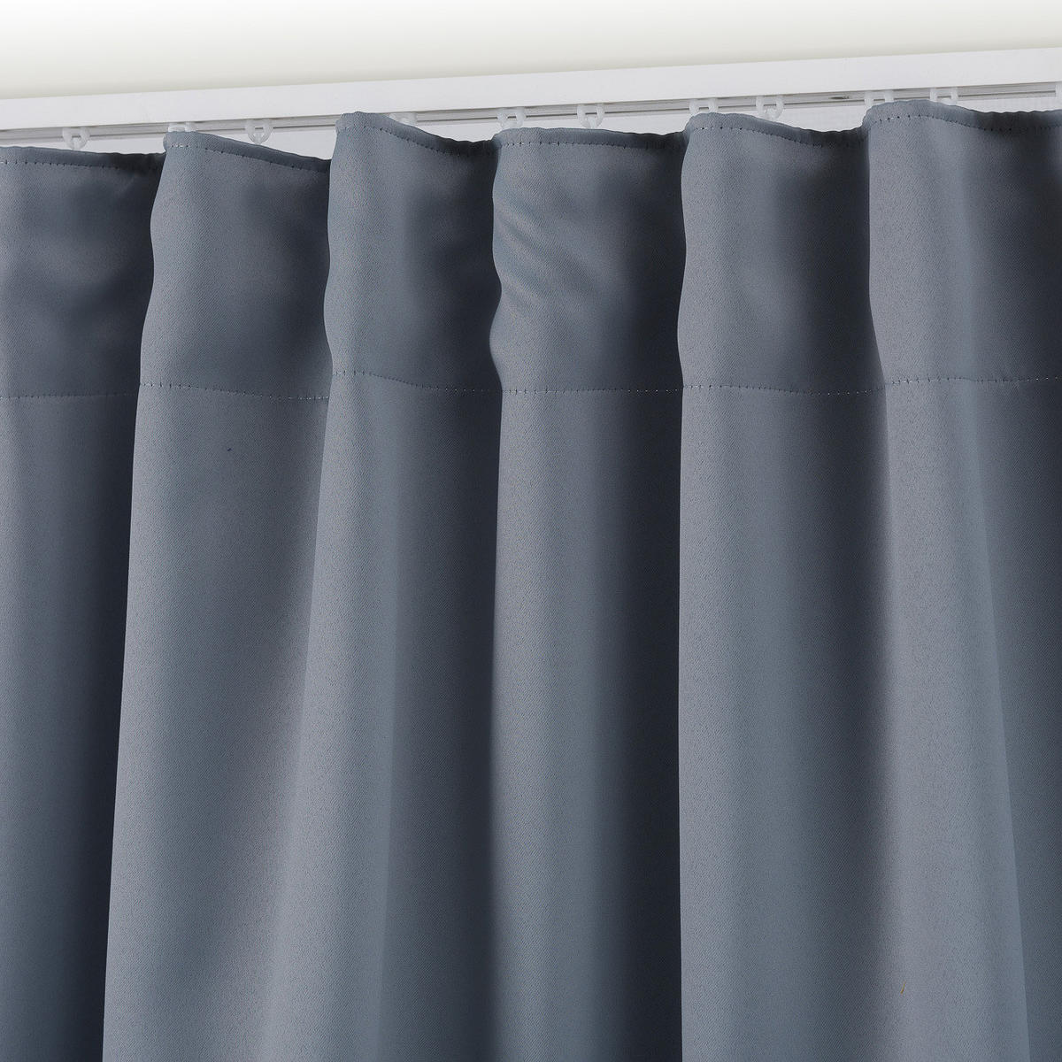 VERDUNKELUNGSVORHANG mit Schlaufenband 140x280 cm taubengrau - Grau, Textil (140/280/1cm) - Dekoria