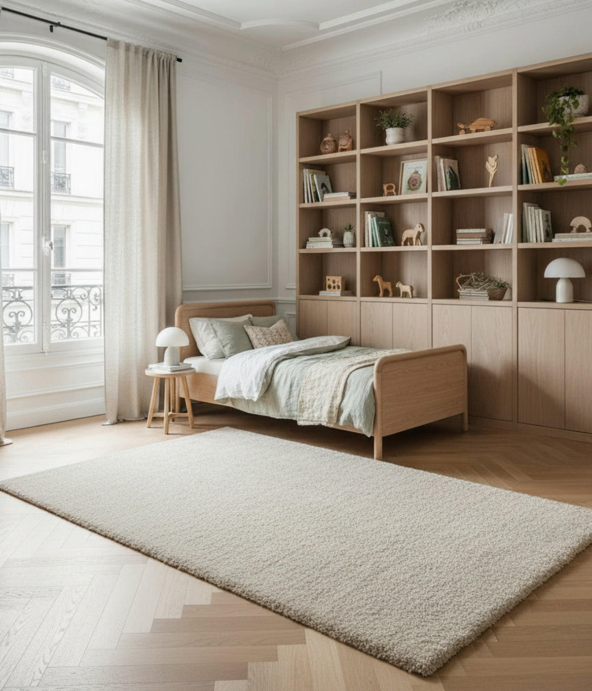 TEPPICH, Weicher und dicker beige - Beige, Textil (140/200cm) - AFK Living
