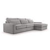 ECKSOFA 4 Sitzer Medan Mini, Grau - Grau, Textil (276/176cm) - Fedve