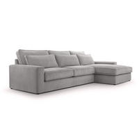 ECKSOFA 4 Sitzer Medan Mini, Grau - Grau, Textil (276/176cm) - Fedve