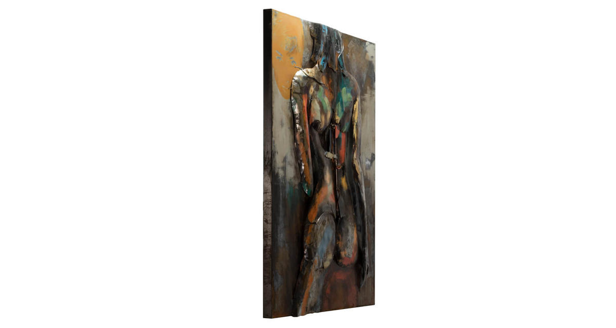 METALLBILD Bunt 100/70 cm - Multicolor, Metall (6.5/70cm) - KUNSTLOFT