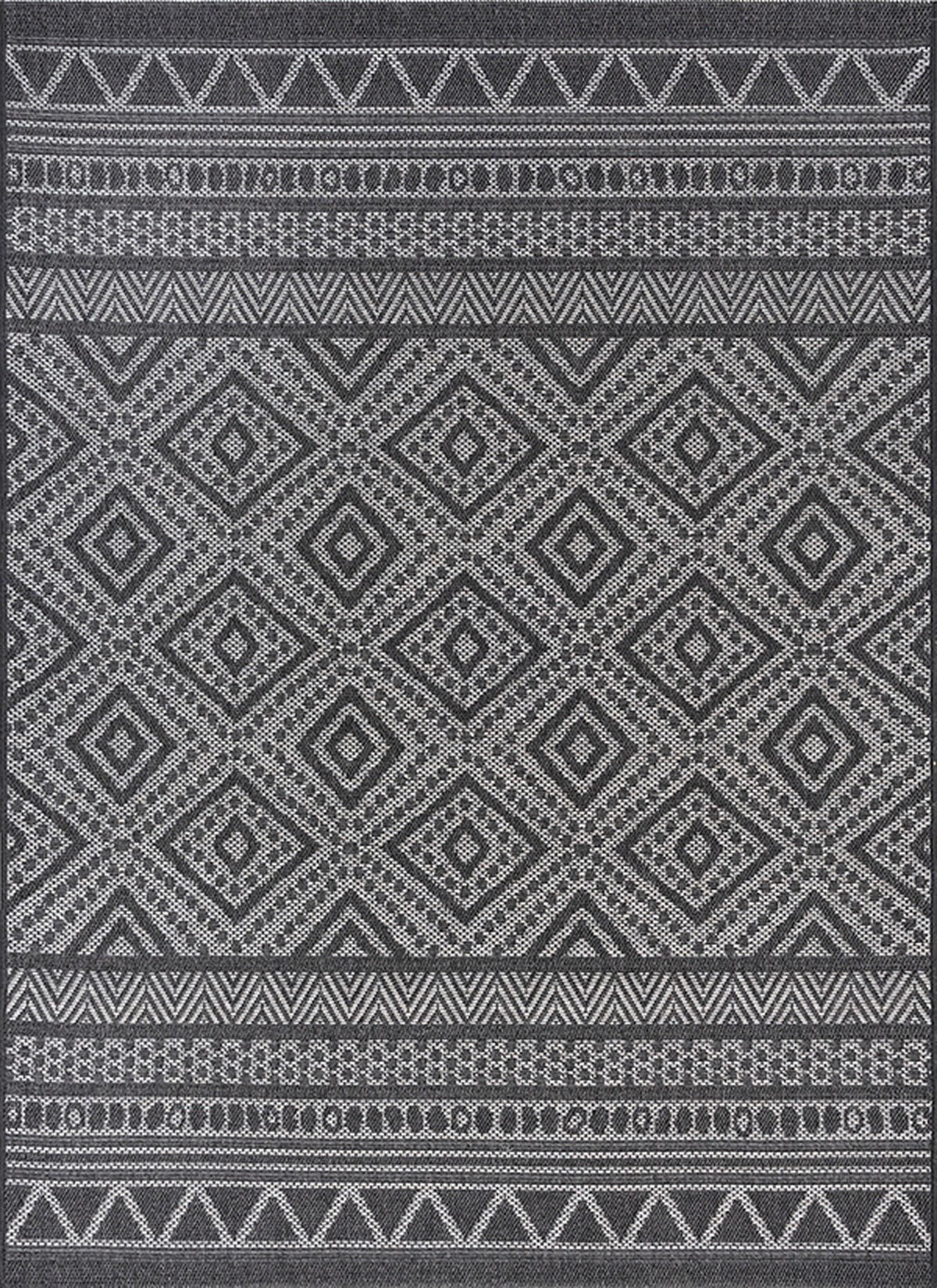 TEPPICHLÄUFER Berber ESERA Polypropylen Anthrazit 80 x 150 cm - Anthrazit, Textil (80/150cm) - KADIMA DESIGN