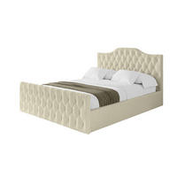 POLSTERBETT mit Bettkasten, Fußteil und Lattenrost, Boxbett mit Matratze H3/H4 - FALIO-Z 120x200 Beige - Taupe, Holzwerkstoff/Textil (120/200cm) - ALTDECOR