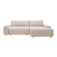 SCHLAFSOFA - 4 Personen - Stoff - Beige - - Beige, Textil (264/87/162cm) - Vente-Unique