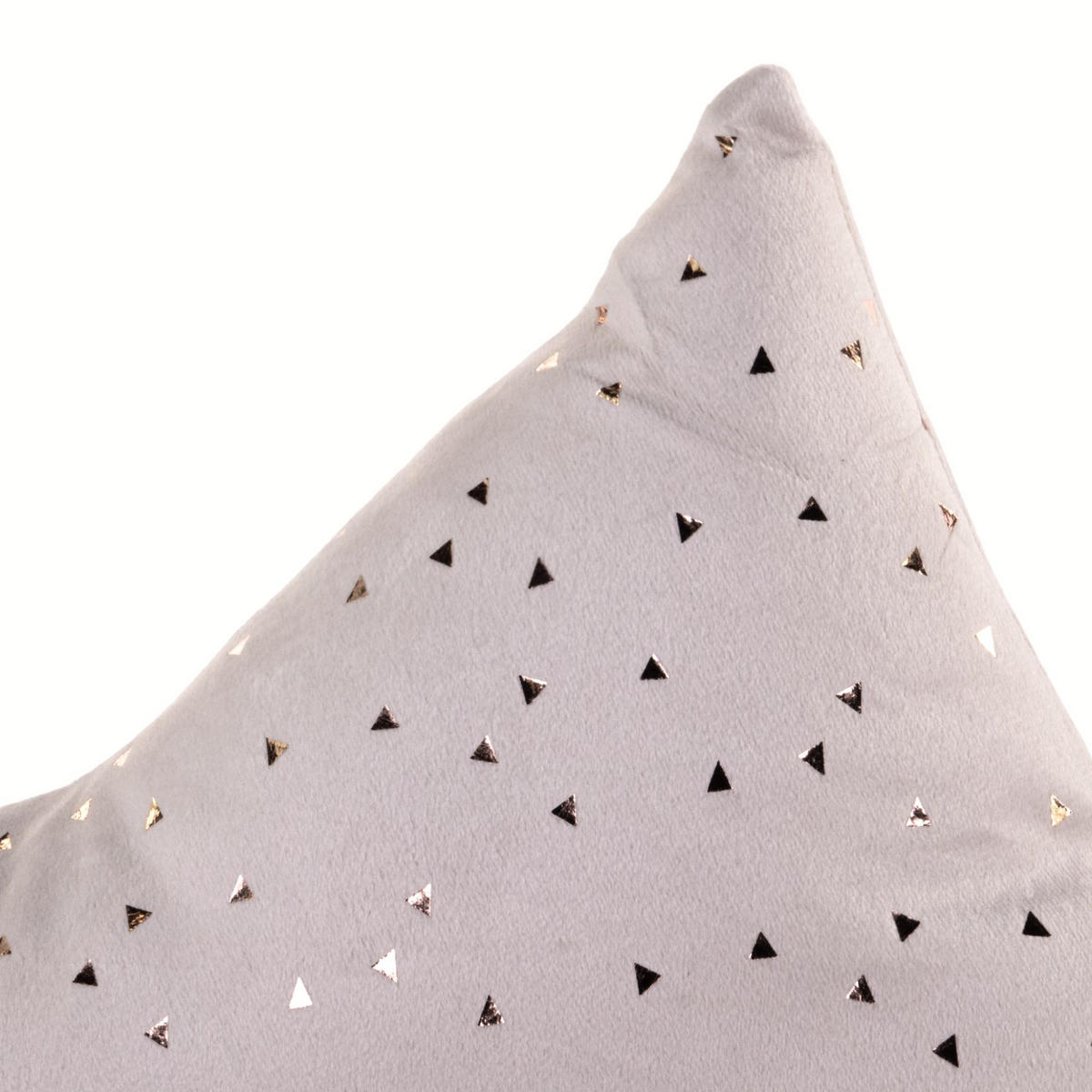 SAMTKISSEN mit metallischem Muster 40/40/6 cm - Weiß, Textil (40/40cm) - Home Styling Collection