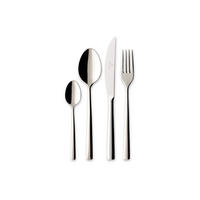 TAFELBESTECK Piemont silber 4er Set - Silberfarben, Metall - Villeroy & Boch