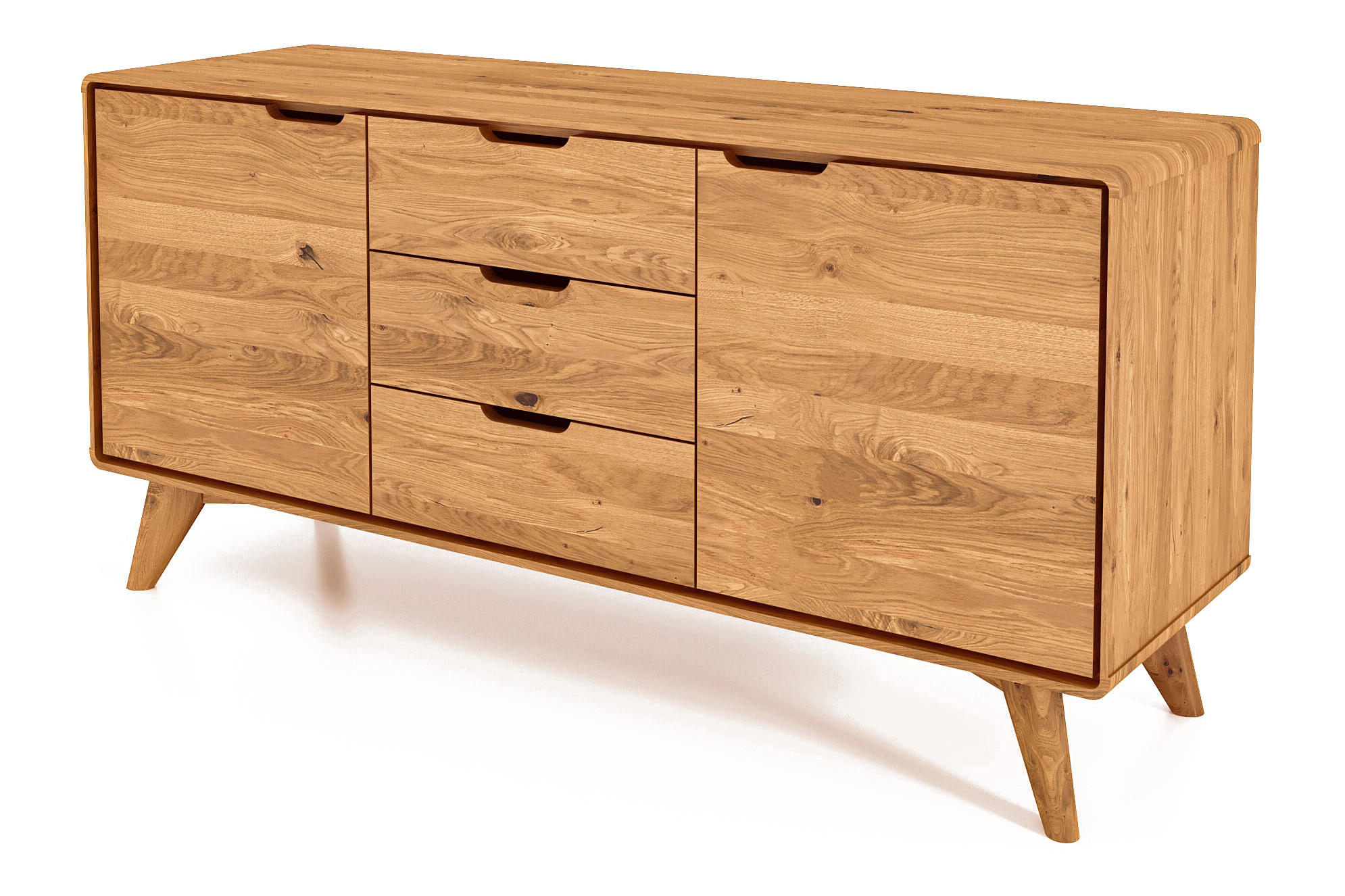 KOMMODE GREG Wildeiche - Wildeiche, Holz (134/63/40cm) - byoak