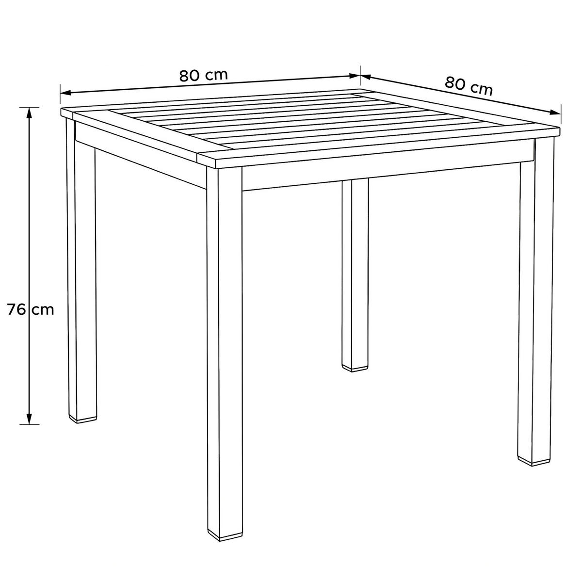 GARTEN ESSGRUPPE LENTI, Gartenmöbel-Set, 5-er Set - Anthrazit/Braun, Holz - KONSIMO®
