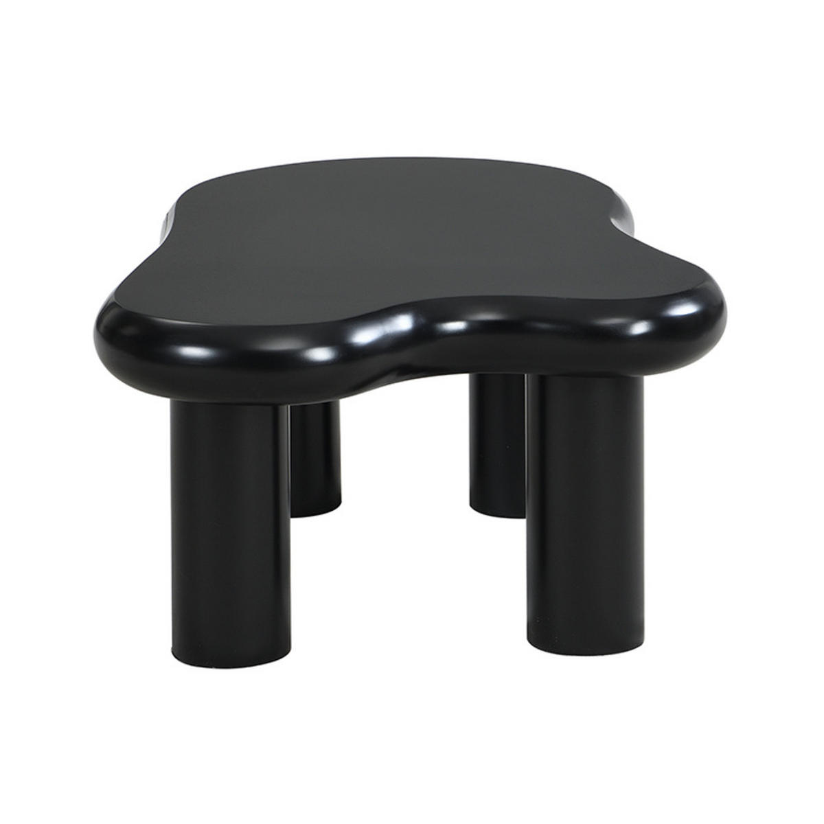 COUCHTISCH Cloud-Form MDF LED 16-Farben Schublade Modern Schwarz - Schwarz, Holz (40.64/35.56/35.56cm) - FLIEKS