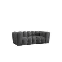SOFA 2-Sitzer, Komfort, BALOO, Stoff Schenille, Graphit - Graphitfarben, Holz (196/75/106cm) - Kaiser Möbel
