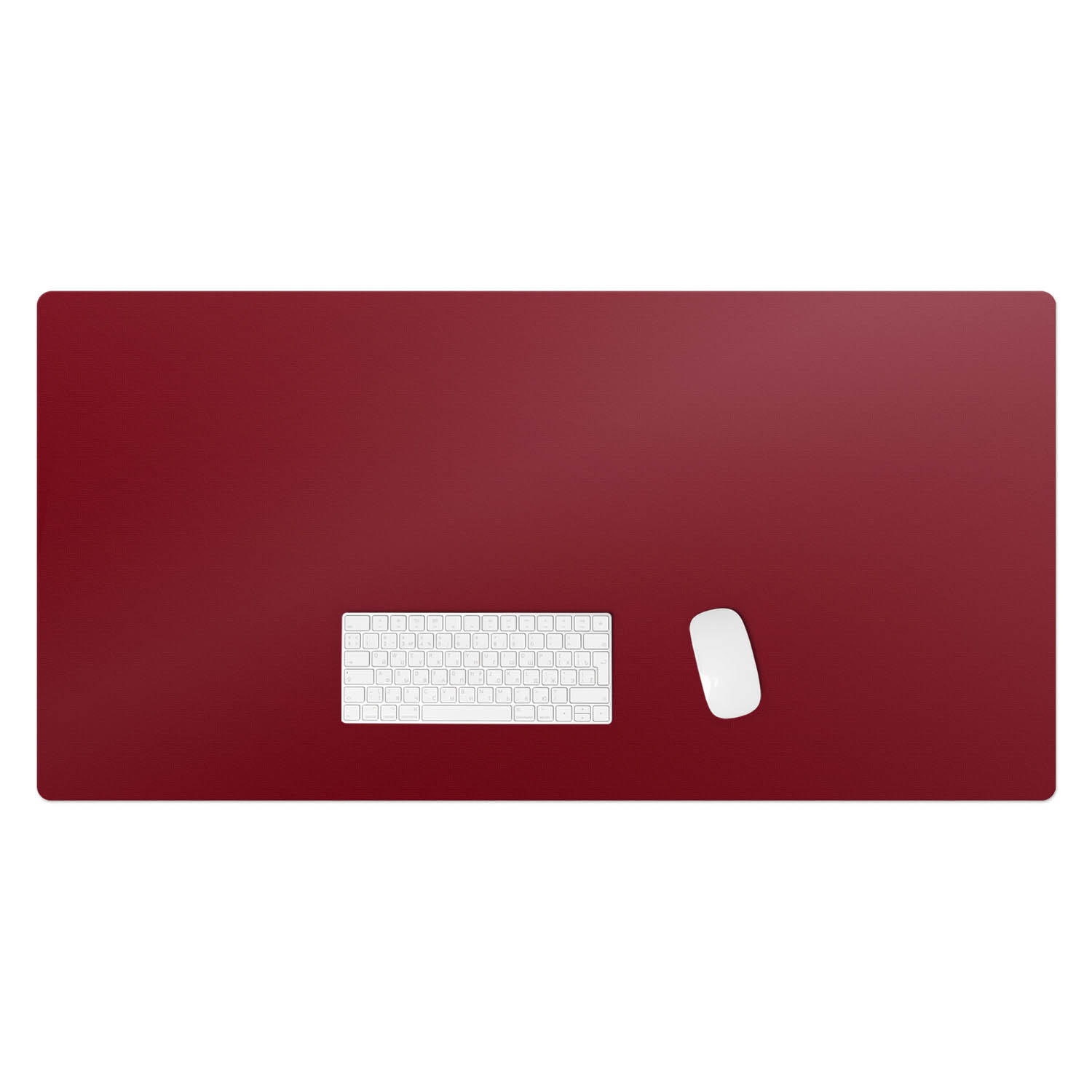 Wallfluent Schreibtischunterlage Weinrot 60x1.6x120 cm