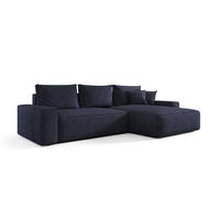 ECKSOFA Walken Mit Schlaffunktion - Dunkelblau, Holzwerkstoff/Textil (280/185cm) - Fun Möbel