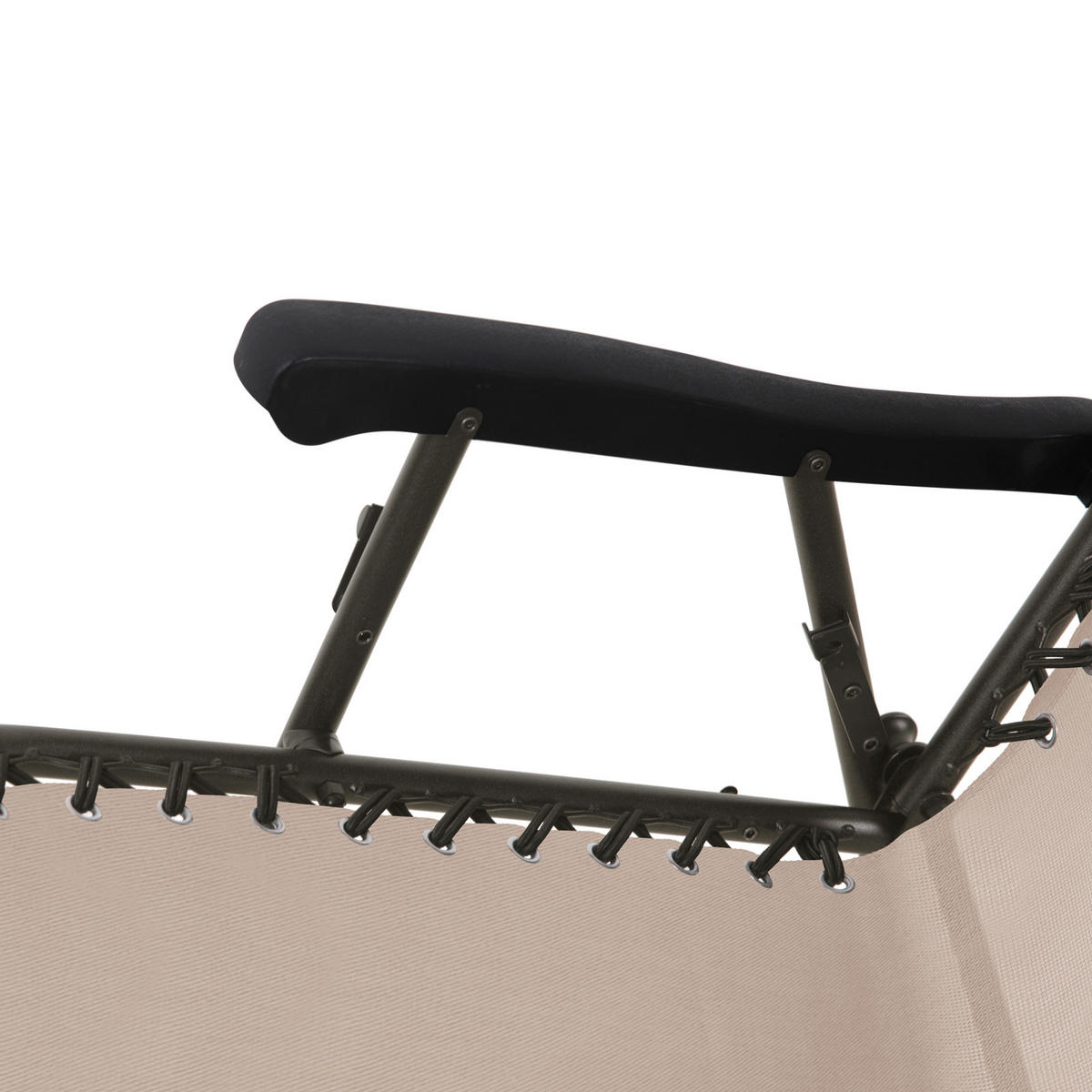 SCHAUKELSTUHL faltbar Beige - Beige, Metall (65/97/97cm) - SVITA