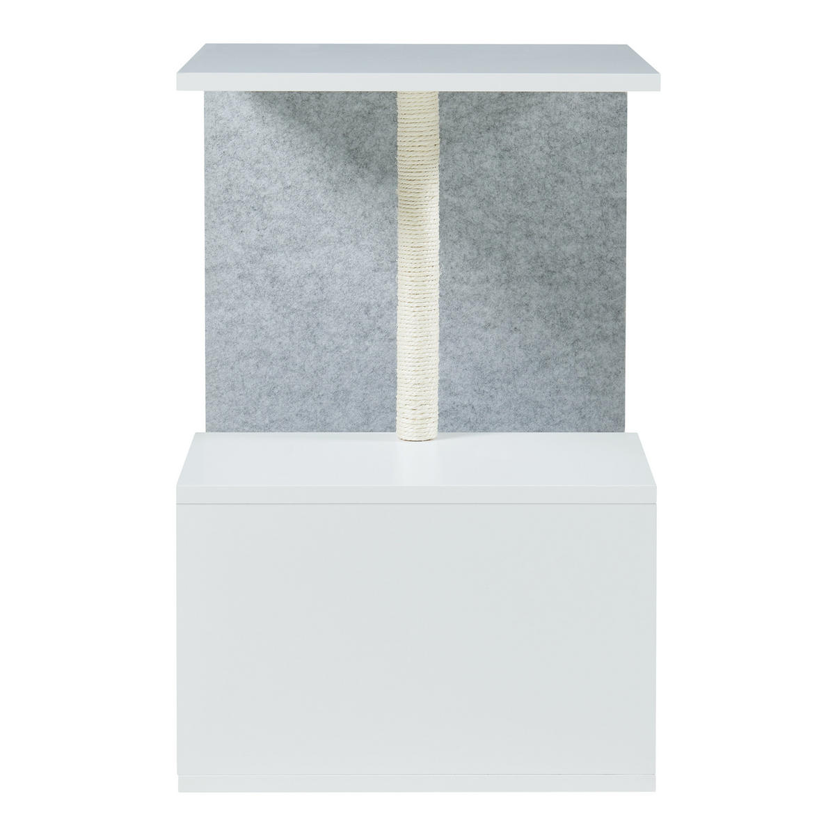 BEISTELLTISCH Masfjorden - Weiß, Holzwerkstoff (40/40/60cm) - [en.casa]