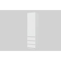 KLEIDERSCHRANK Weiß 50/203/43 - Weiß, Holzwerkstoff (50/203/43cm) - RAUMHIRSCH FURNITURE