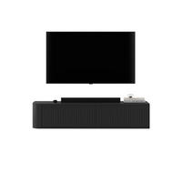 TV komoda Aurora matná čierna 140 cm - čierna, kompozitné drevo (140/30/35cm) - Meble Lindner