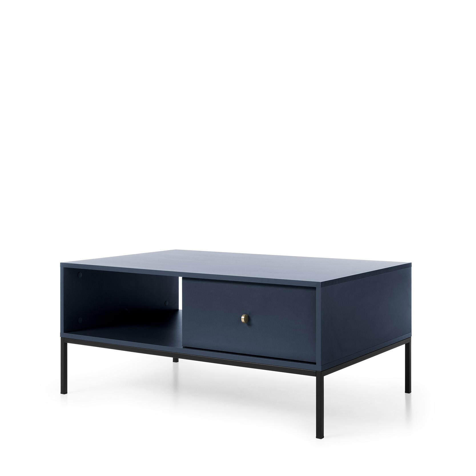 COUCHTISCH MONDO 103,5/46,2/68 cm Blau - Blau, Holzwerkstoff (68/103.5/46.2cm) - MASSENO