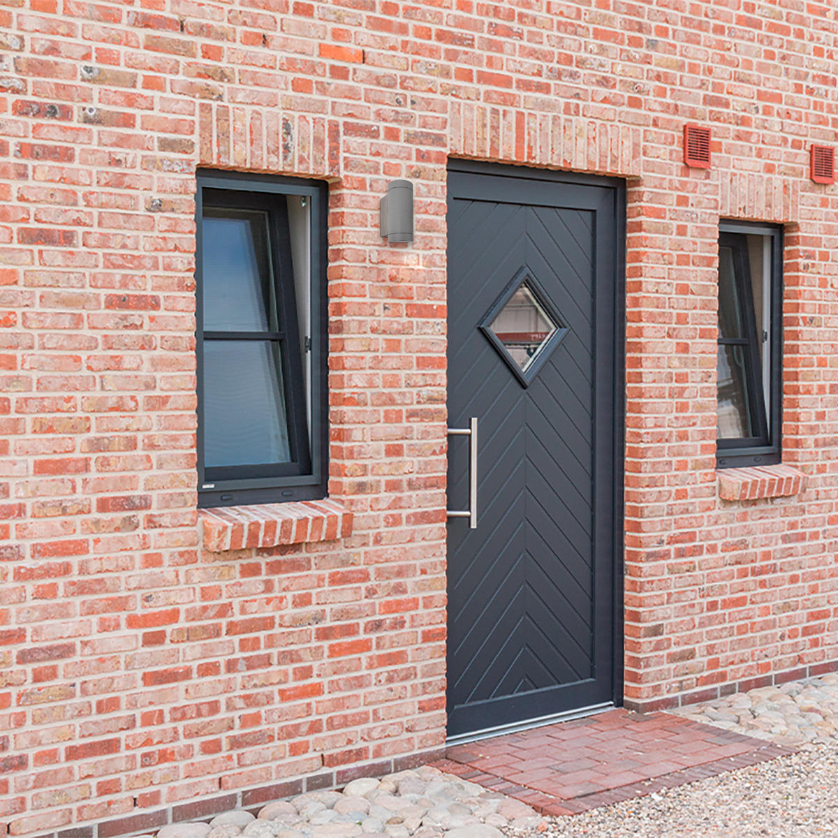 AUSSENLEUCHTE Ludowa - Grau, Metall (10.2/6.5/16.4cm) - Paco Home