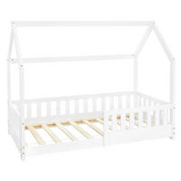 KINDERBETT mit Dach 80x160 cm Weiß - Weiß, Holz (80/160cm) - ML-DESIGN