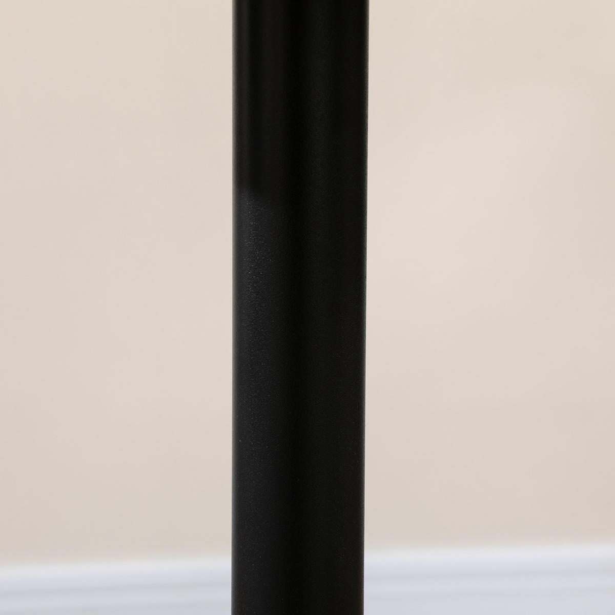 ESSTISCH Ø70/75 cm mit MDF-Tischplatte und Stahlgestell, platzsparend und vielseitig, Schwarz - Schwarz, Metall (70/70/75cm) - Redom