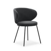 ESSZIMMERSTUHL Rush Grau 60/58/51 cm 2er-Set - Grau, Textil (58/51/60cm) - Calicosy