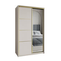 SCHWEBETÜRENSCHRANK VARO 120/205/60 cm 2-türig mit Spiegel Kaschmir - Kaschmir, Holzwerkstoff (120/205/60cm) - MASSENO