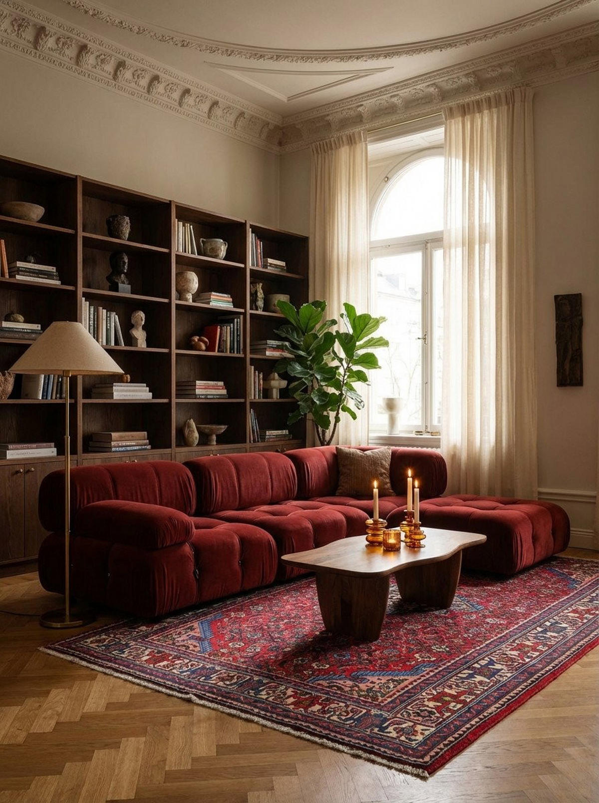 ORIENTTEPPICH handgeknüpft Assadabad Rot 207/133 cm Schurwolle - Rot, Textil (133/207cm) - Looma