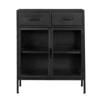 KONSOLENTISCH aus Metall 75x35x90 cm, schwarz - Schwarz, Metall (35/75/90cm) - Giga Meubel